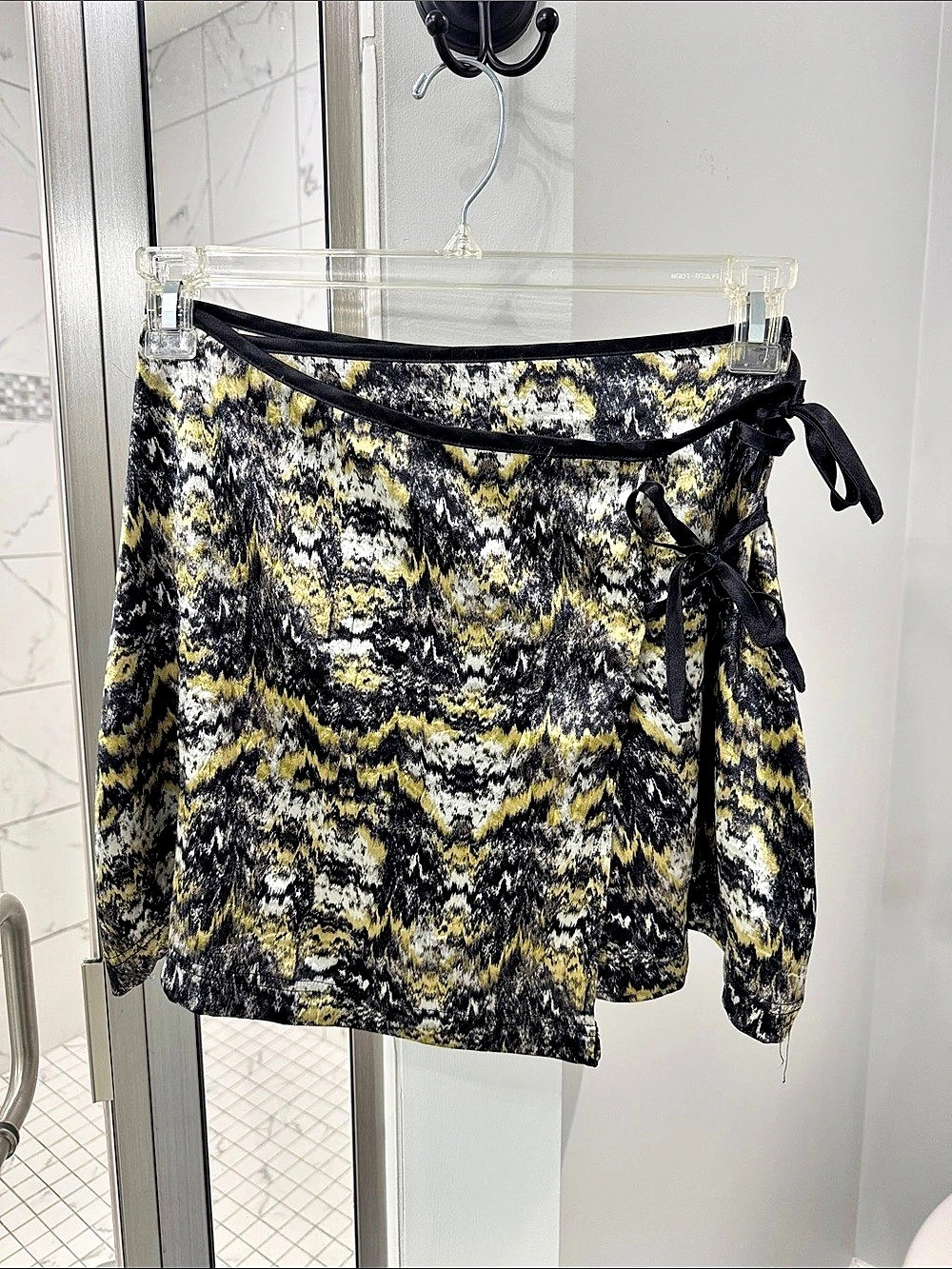 Urban Outfitters Abstract Wrap Mini Skirt